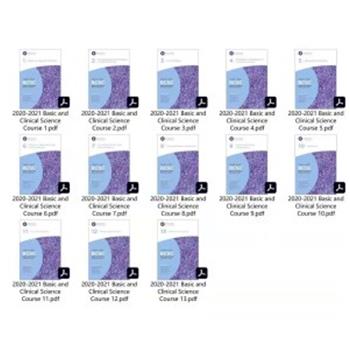 2020-2021 Basic and Clinical Science Course (BCSC) 全套13本（2020-2021眼科基础和临床科学课程）